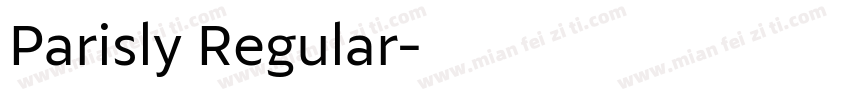 Parisly Regular字体转换